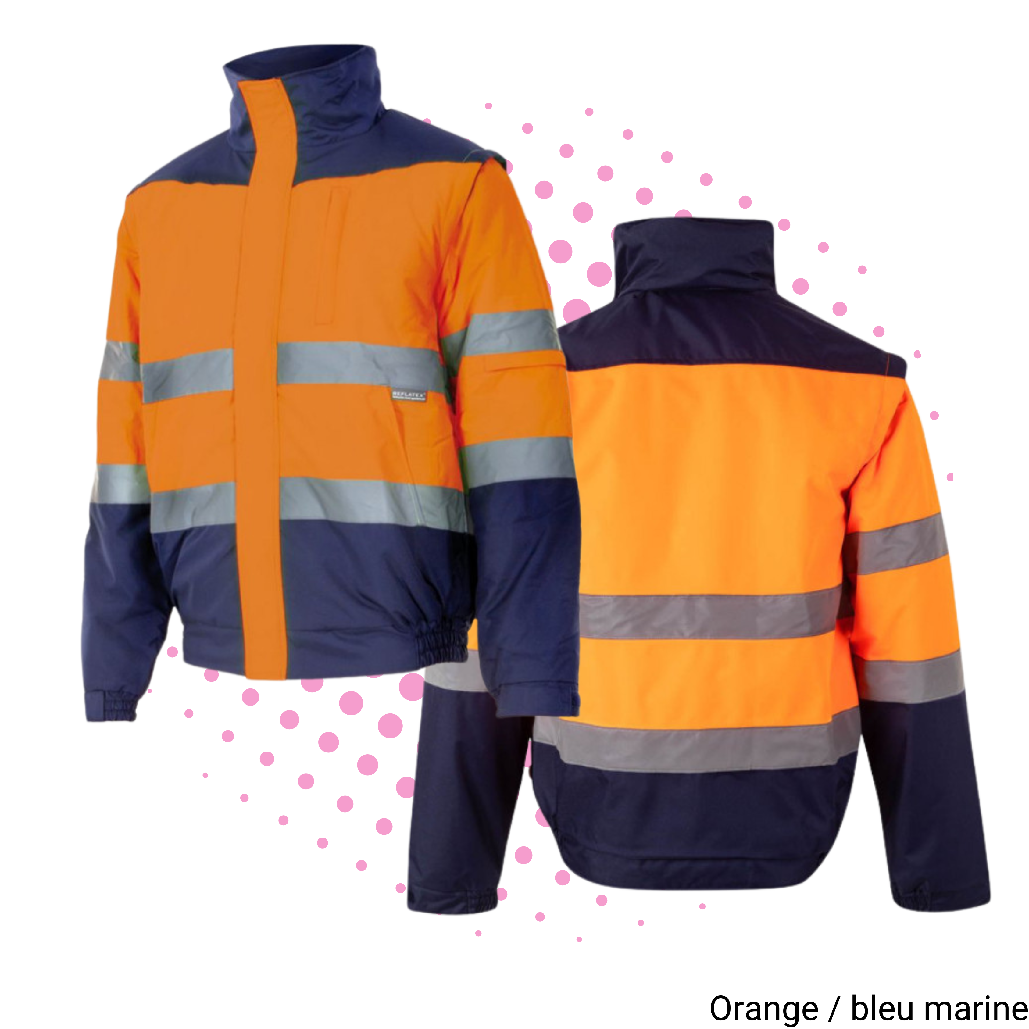 Blouson matelassé 2 en 1 haute visibilité - VL161