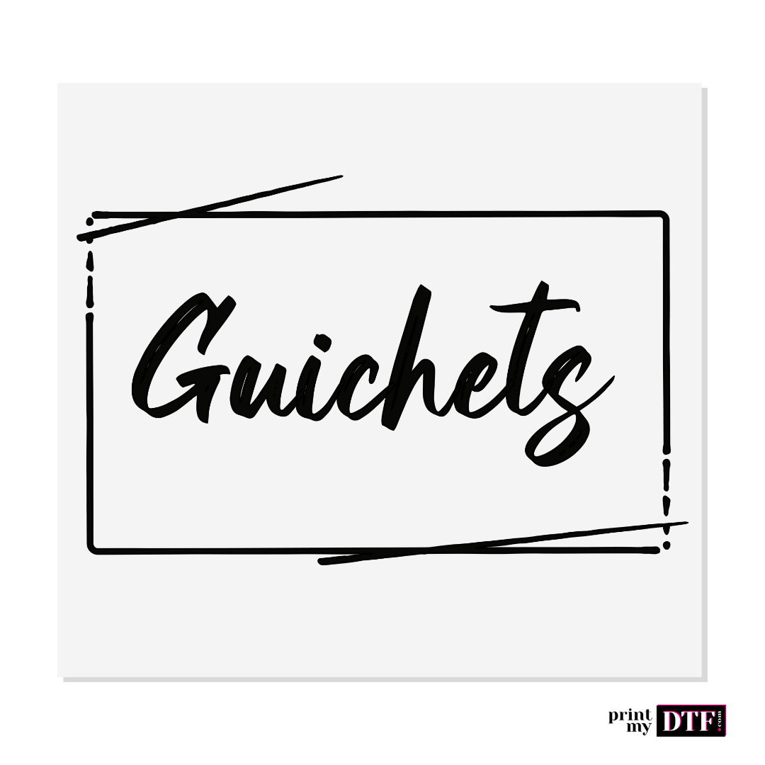 Sticker prêt à poser - Guichets noir - Sticker UV DTF