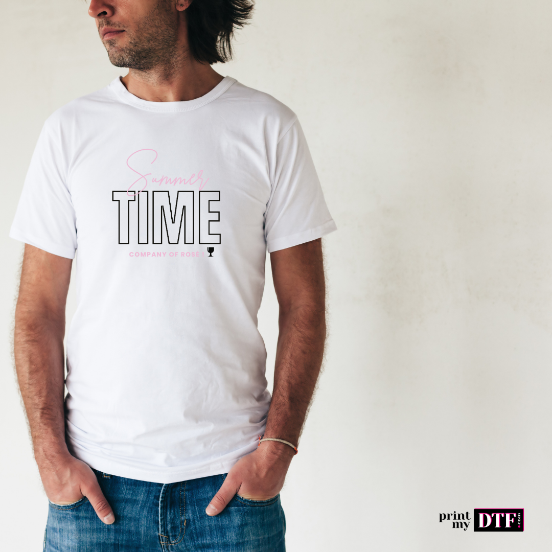 Design prêt à presser - Summer time - Transfert DTF